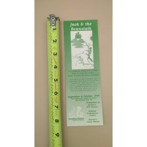 Jack & The Beanstalk Vintage 1999 StoryBook Theatre Flyer Washington PNW Acting